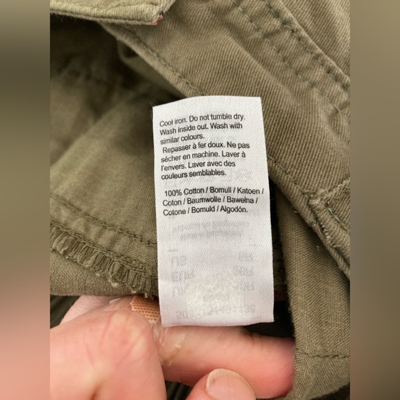 River Island Green Cargo Pants with gold snaps and zippers - Picture 10 of 14